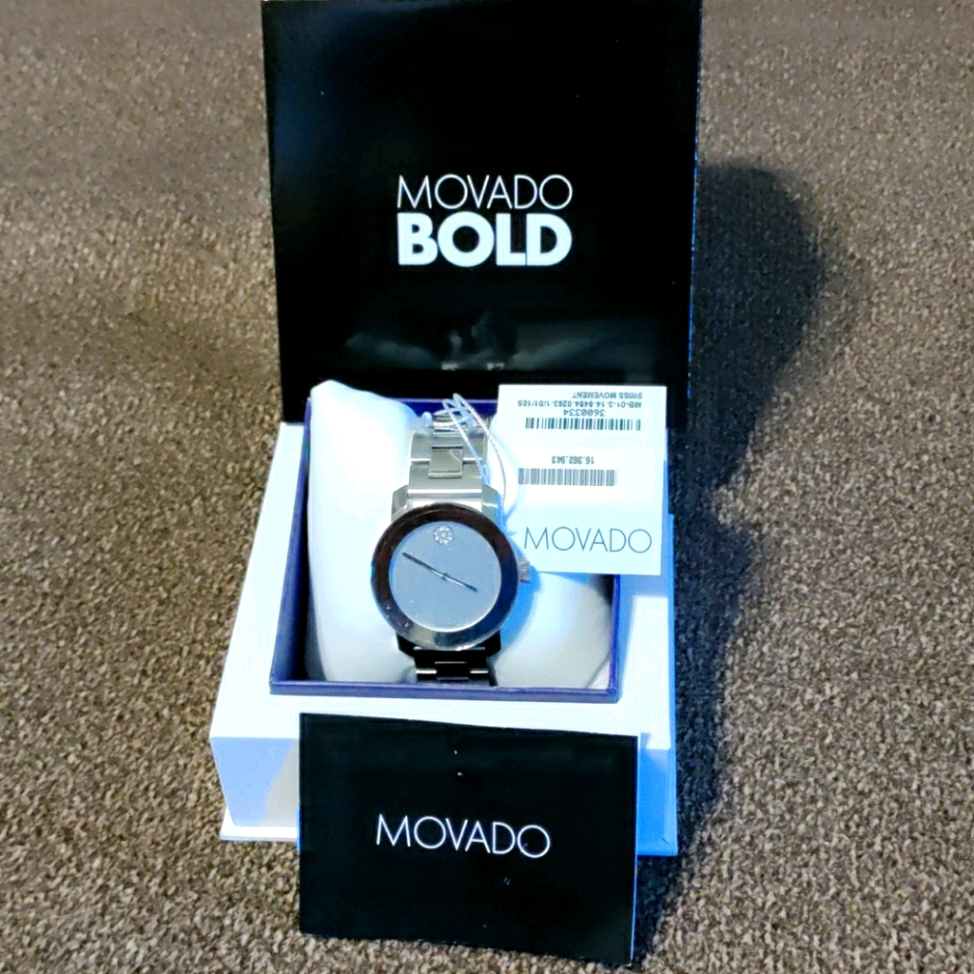 Movado Bold Silver Watch